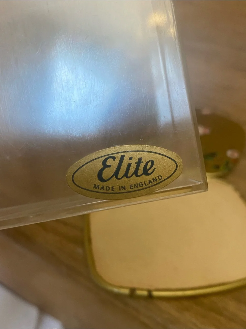 Elite Made In England Vintage Gold Cottage Core Bird Themed Gold Drink Coasters